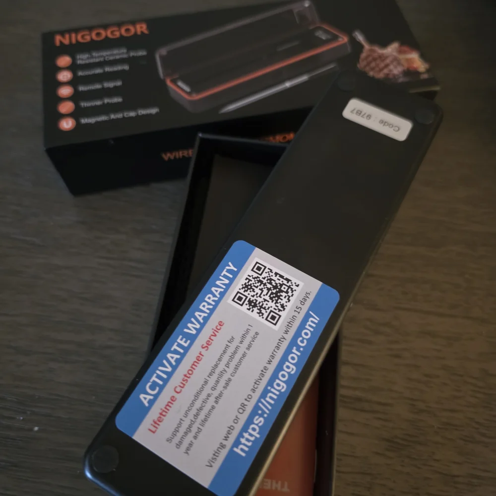 Nigogor FM2107 Smart Wireless Meat Thermometer.